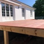 création d'une terrasse Olivet : terrasse en bois terminée