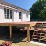 Création d'une terrasse en bois à Olivet - terrasse en hauteur