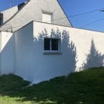 extension maison toit plat garage fenêtre gouttière prolongement Saint-Avé