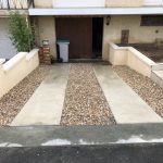 rénovation d'extérieur descente garage carrelage gravier portail maçonnerie Villepreux