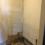 rénovation d'une petite salle de bain à Lille : travaux en cours