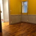 Rénovation d'un appartement à Lyon : peinture jaune pou donner du caractère à la pièce