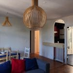 rénovation d'une maison à Montferrand : salon et cuisine aménagée