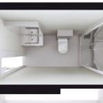 Plan 3D - rénovation salle de bain à Lille