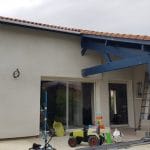 Extension avec conservation de la poutre apparente - extension de maison à Mondonville
