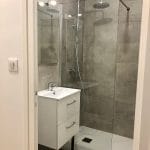 Salle de bain rénovée - rénovation d'un appartement pour mise en location à Lyon