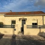 Façade de la maison avec muret rénovation d'une échoppe à Bègles