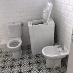 WC, bidet et machine à laver - Rénovation d'une salle de bain à Banyuls sur Mer
