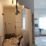 Démolition d'une cloison - rénovation salle de bain à Lille