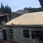 Toiture en cours - rénovation d'une toiture - Conques