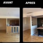 Cuisine Avant/Après - rénovation d'un appartement à Champs-sur-Marne