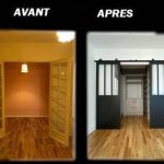 Dressing Avant/Après - rénovation d'un appartement à Champs-sur-Marne