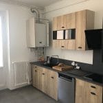 Meubles choisis avec l'aide d'un cuisiniste - rénovation d'une cuisine dans un appartement de Grenoble