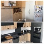 Avant / Après - rénovation d'une cuisine dans un appartement de Grenoble