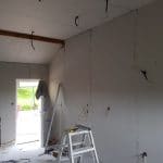 Travaux en cours - transformation d'un garage en cuisine