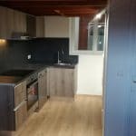 Cuisine rénovée - rénovation d'un appartement en duplex à Lille