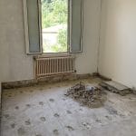 Chambre en cours de rénovation - rénovation complète d'une maison à Nice