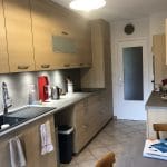 Plan large sur la cuisine rénovée - rénovation d'une cuisine à Echirolles (38)