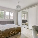 Chambre avec placard intégré - Rénovation complète d'une maison près de Strasbourg
