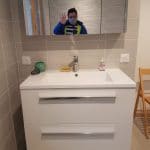 Vasque posée - rénovation dressing et salle de bain près de Lorient