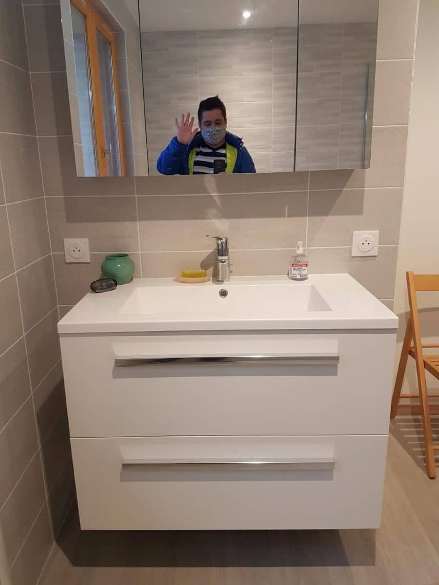 Rénovation d’une salle de bain et d’un dressing à Queven (56)
