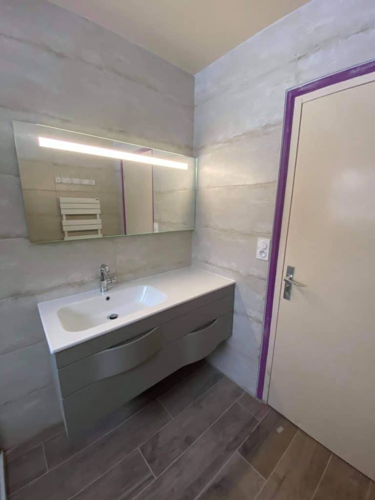 Rénovation d’une salle de bain à Kervignac (56)