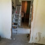 Murs en cours de réfection - Rénovation d'une maison à Ambarès et Lagrave