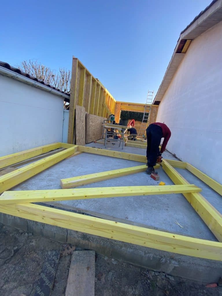 Extension de maison en bois à Ambarès et Lagrave (33)