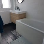 Nouvel agencement pour la salle de bain - Rénovation d'un appartement en centre ville de Lorient