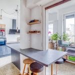 Cuisine aménagée - rénovation d'une maison à Strasbourg en deux appartements