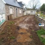 travaux de terrassement en cours - Aménagement extérieur à Paimpol