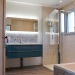 salle de bain rénovée - rénovation complète d'une maison à Thouars