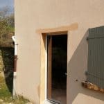 Ouverture d'un pignon pour pose d'une porte fenêtre - Rénovation partielle d'une maison à Gas