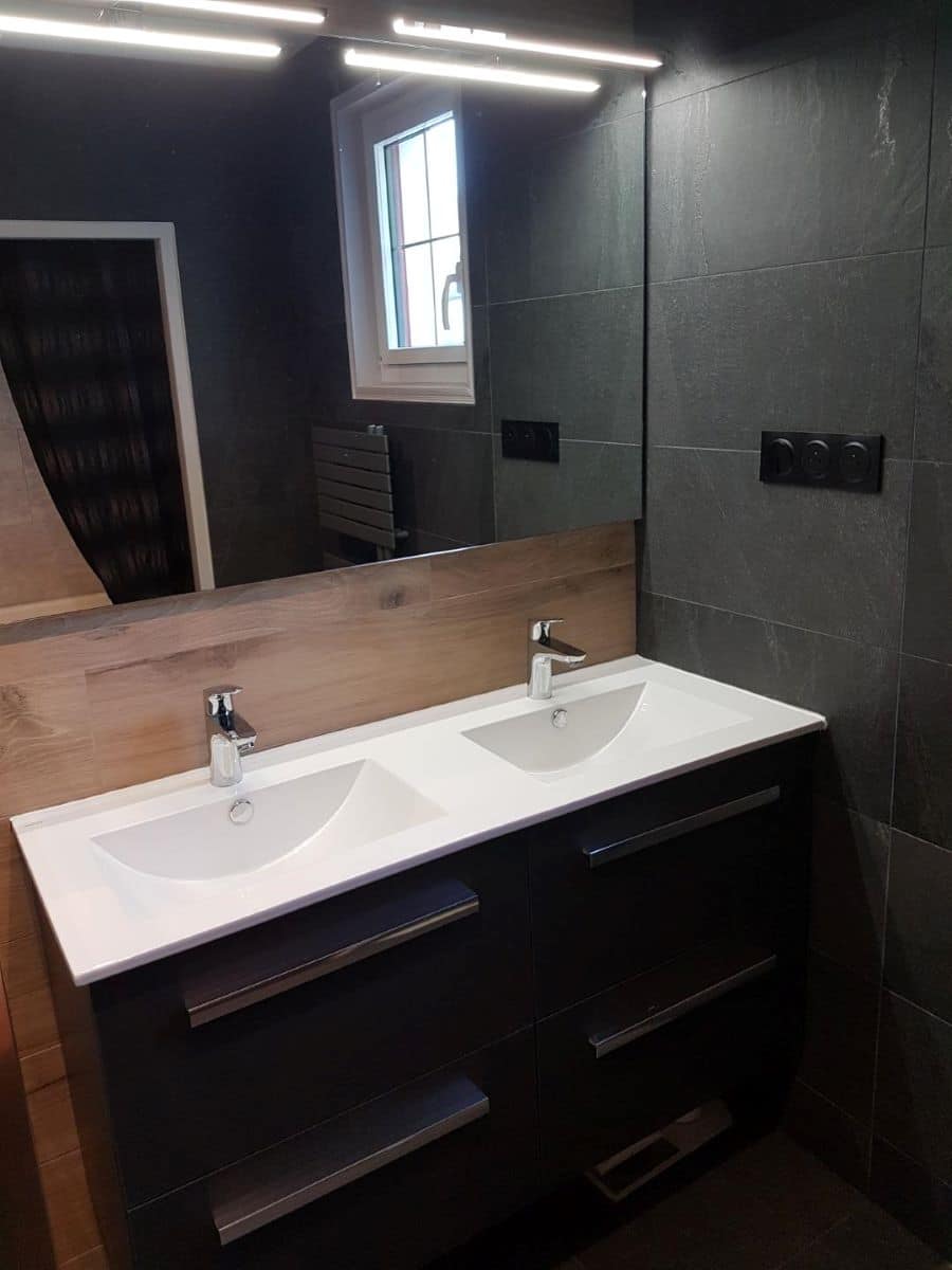 Rénovation d’une salle de bain à Inzinzac-Lochrist, près de Hennebont (56)