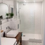 Salle de bain style rétro - Rénovation d'une salle de bain à Montpellier