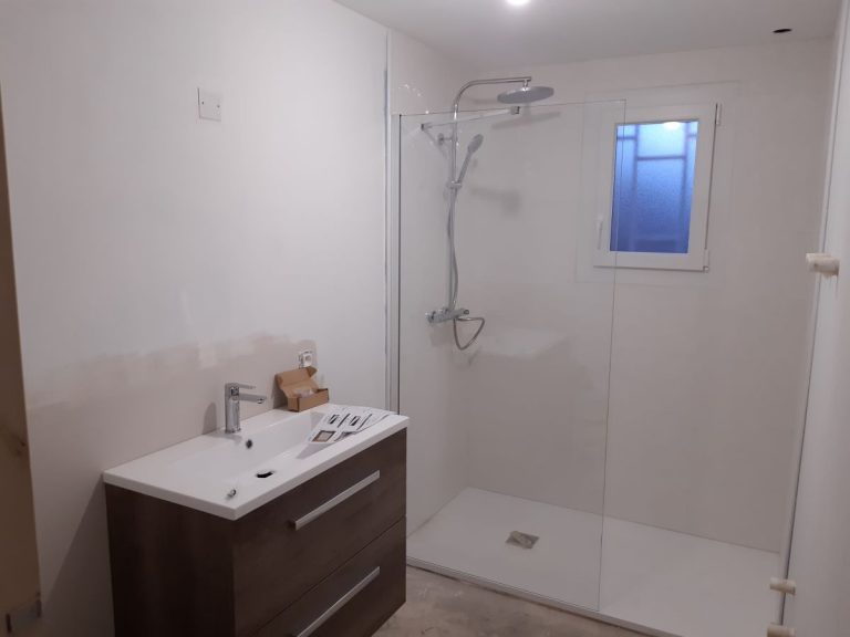 Rénovation d’une salle de bain et changement de chaudière à Vernon (27)