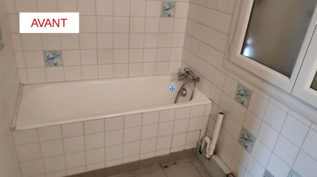 Salle de bain avant travaux - Rénovation complète d'un appartement à Brest
