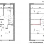 Plan de la rénovation de l'étage à La Madeleine