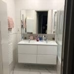 Nouvel agencement pour la salle de bain - rénovation partielle appartement Lyon