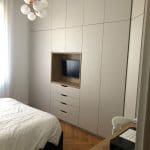 Création d'un dressing dans la chambre - rénovation partielle appartement Lyon