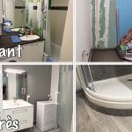 Avant / Après - rénovation d'une salle de bain au Haillan (33) près de Mérignac