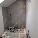 En cours de pose - rénovation d'une salle de bain à Wambrechies