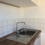 rénovation d'un appartement pour une location Talence - évier cuisine