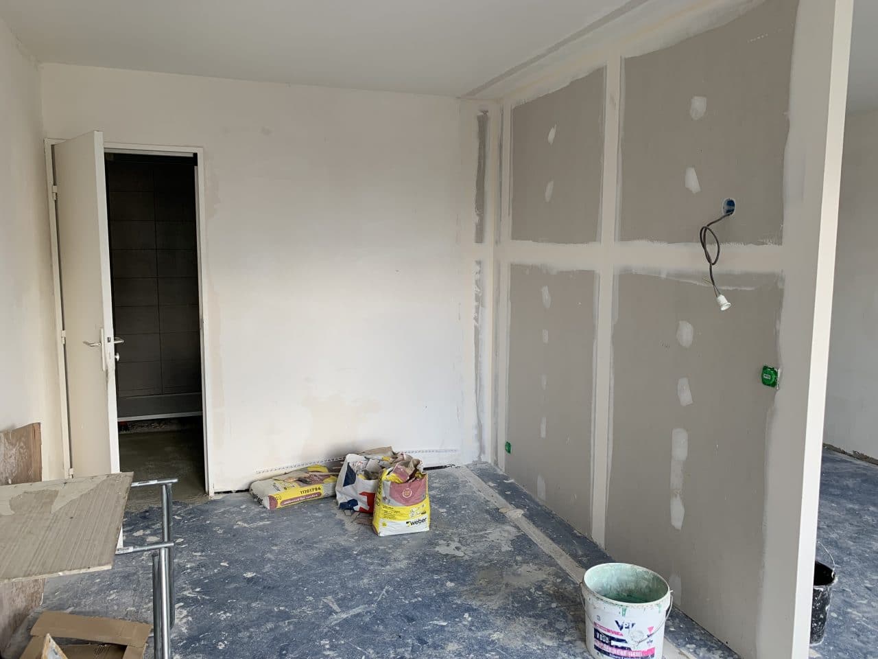 rénovation d'appartement pour de la locatif à Bordeaux - pendant travaux de rénovation