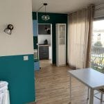 rénovation d'appartement pour de la locatif à Bordeaux - salle à manger