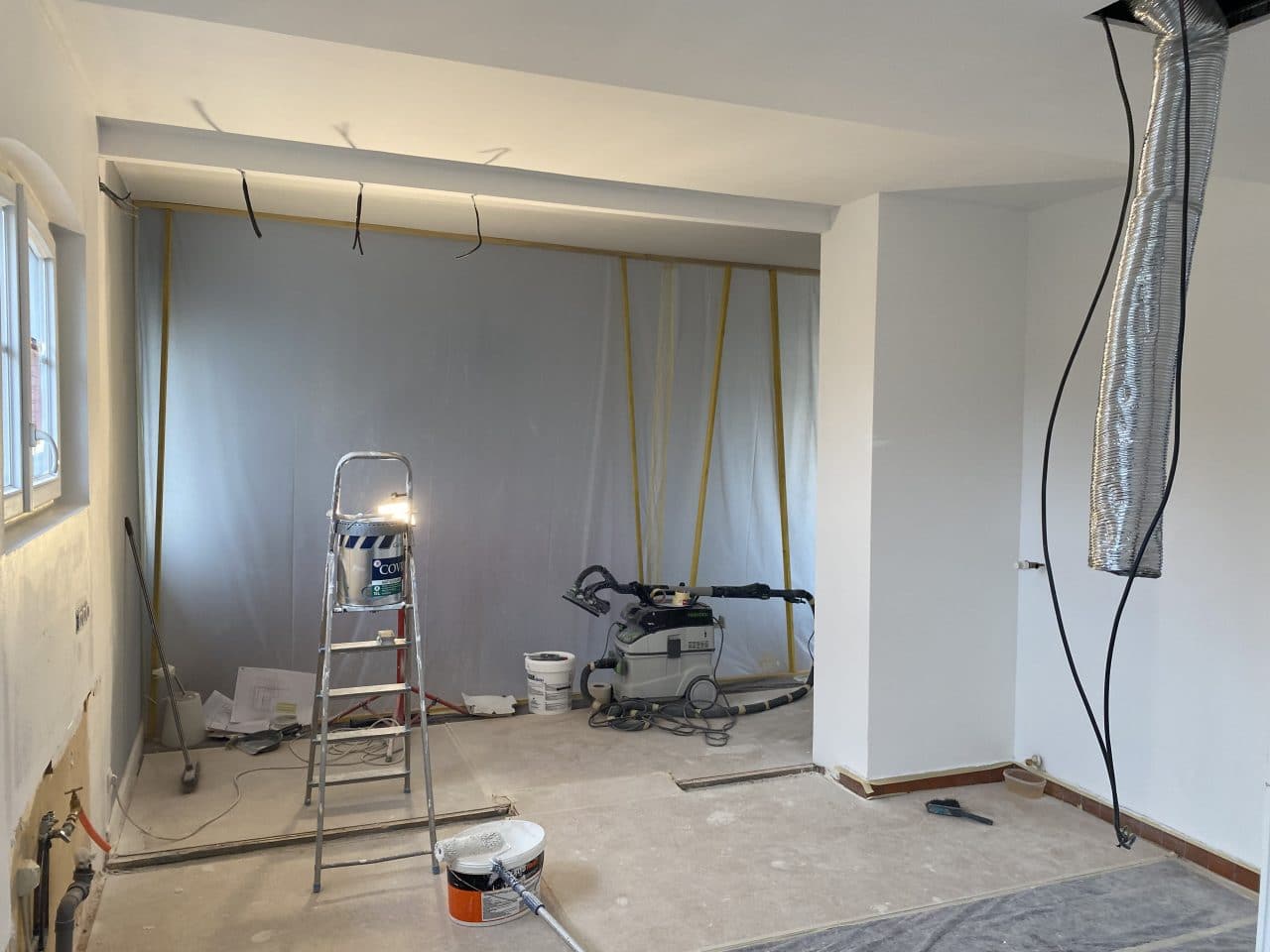 rénovation de cuisine à Holtzheim - pendant travaux