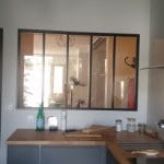 rénovation de maison à Toulouse - cuisine avec verrière