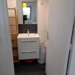 rénovation d'appartement locatif à Lille Saint-Maurice - salle de bain meuble vasque