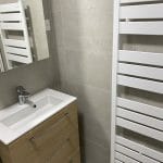 rénovation d'appartement dans le 20ème arrondissement de Paris - salle de bain avec meuble vasque