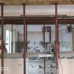 rénovation d'un appartement à Hendaye - pendant travaux de rénovation avec ouverture du mur